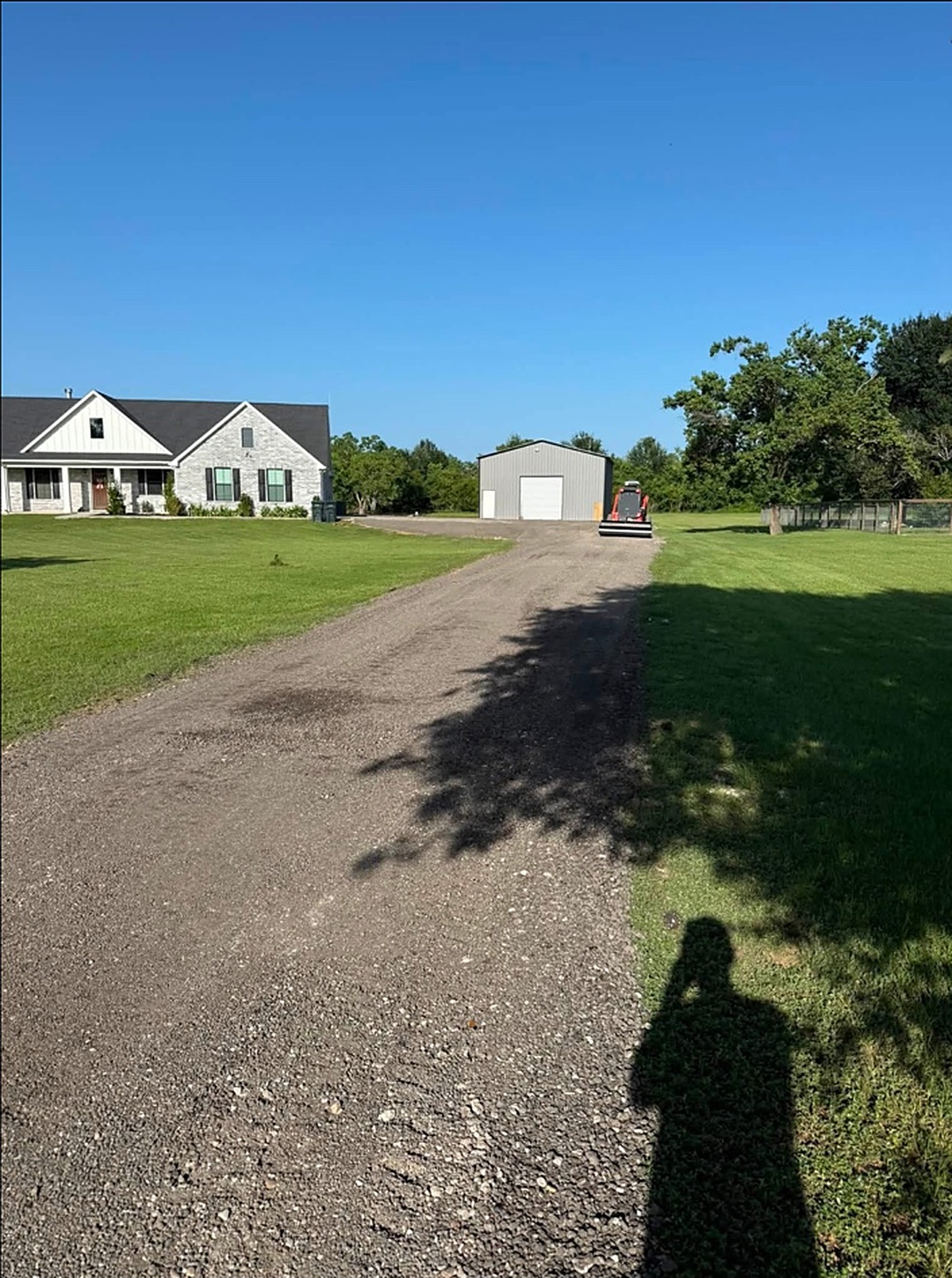 Shop Drive & Turnaround — Driveways project by Prestige Land Services in Southeast Texas